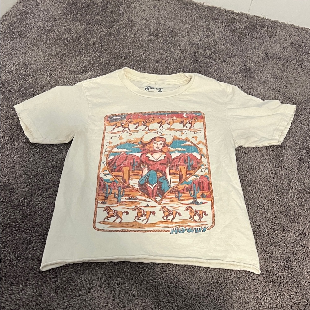 Women's Cream Graphic Tee